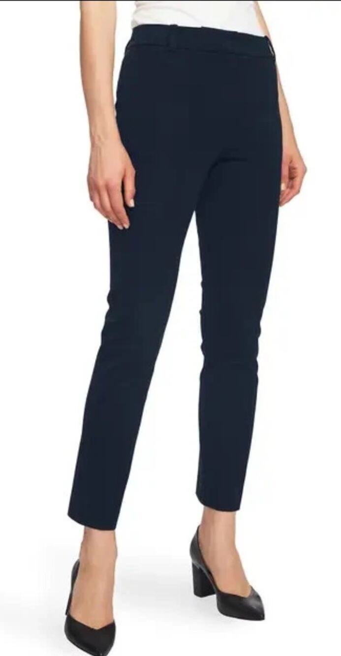 NWT 1.STATE Womens Size 10 Stretch Twill Ankle Pants In Blue Night